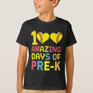100 erstaunliche Tage eines Pre-K-Softbyll-Spieler T-Shirt