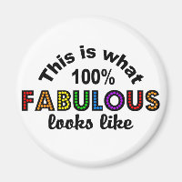 100 % FABULOUS-Magnet