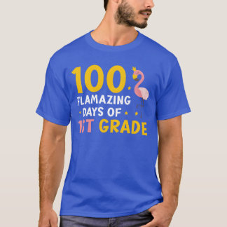 100 fantastische Tage eines Flamingo-Schülers der T-Shirt