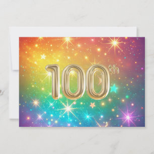 100. Farbenfroher Regenbogenstern Feiertagskarte