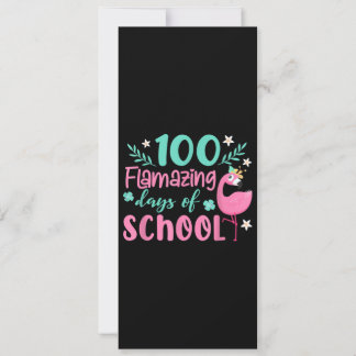 100 Flamazing Tage in der Schule | Lustiger Flamin Einladung