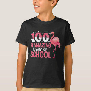100 flamazing Tage Schul Flamingo Lehrer T-Shirt
