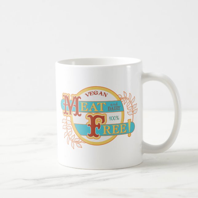 100% Fleischfreier Veganer Kaffeetasse (Rechts)