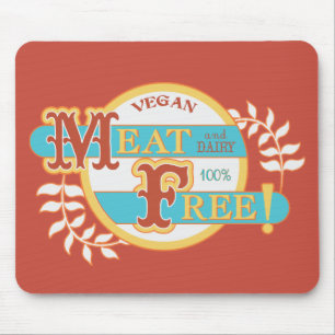 100% Fleischfreier Veganer Mousepad