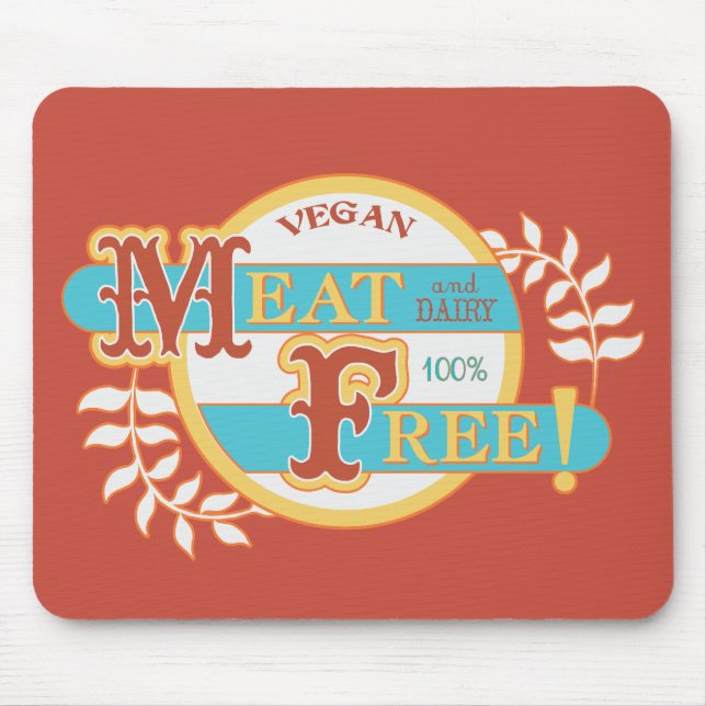 100% Fleischfreier Veganer Mousepad (Vorne)