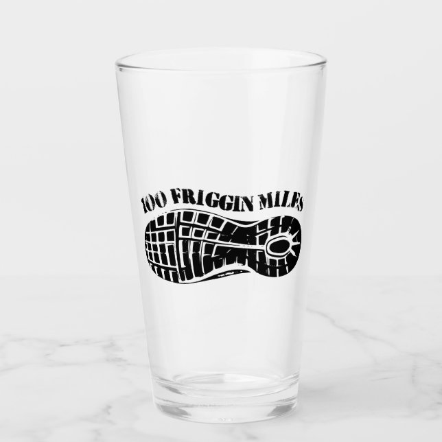 100 Friggin Miles Ultra Running Tread Glas (Vorderseite)