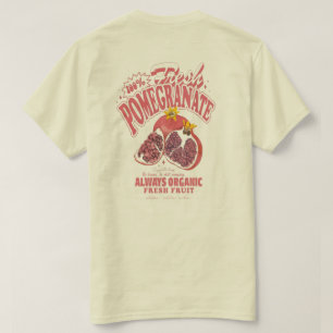 "100% Frischer Granatapfel" – Bio-Fruchtliebhaber- T-Shirt