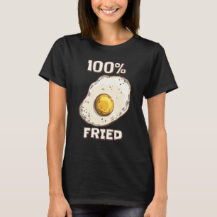 100 Frittiertes, sonniges Ei aufgeblasen T-Shirt