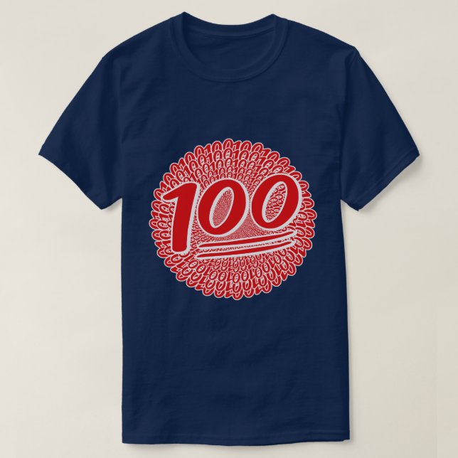 100 für das Leben behalten T-Shirt (Design vorne)