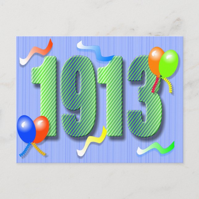 100 Geburtstag 1913 Postkarte (Vorderseite)
