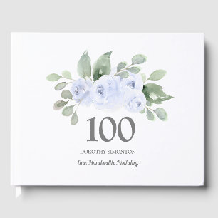 100. Geburtstag Blaue Rose Gästebuch