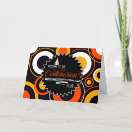 100. Geburtstag Geometrische Zirkel Centenarian Karte