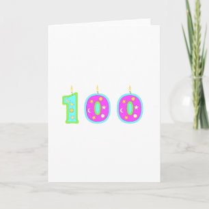 100. Geburtstag Karte