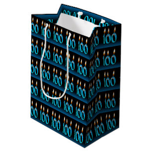100. Geburtstag mit Augapfel Mittlere Geschenktüte