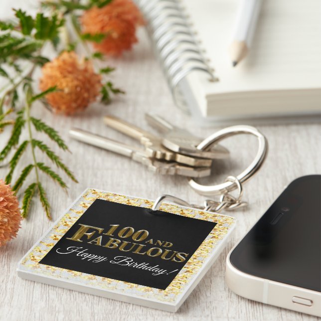 100. Geburtstag Schlüsselanhänger (Vorderseite rechts)