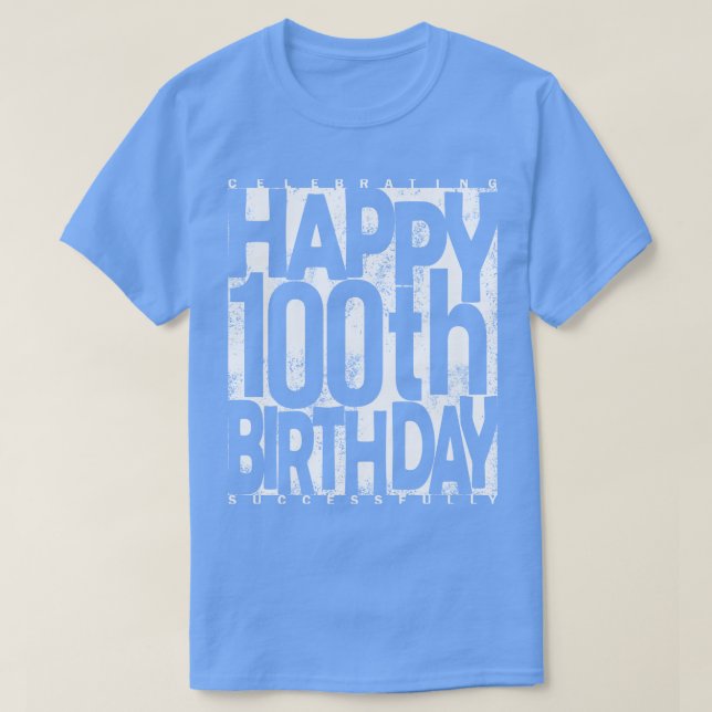 100. Geburtstag T-Shirt (Design vorne)