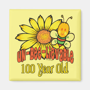 100. Geburtstag - Unglaublich im Alter von 100 Jah Magnet