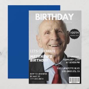 100. Geburtstagseinladungen Männer Ihm Magazincove Einladung