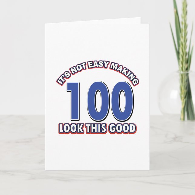 100. Geburtstagsentwürfe Karte (Vorderseite)