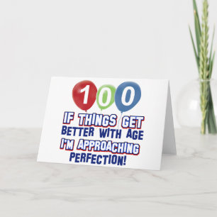 100. Geburtstagsentwürfe Karte