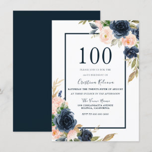 100. Geburtstagsparty Einladung