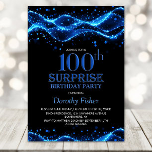 100. Geburtstagsparty Einladung
