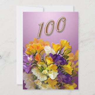 100. Geburtstagsparty Einladung