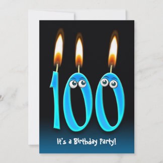100. Geburtstagsparty Einladung