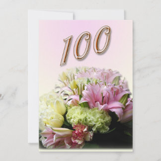 100. Geburtstagsparty Einladung