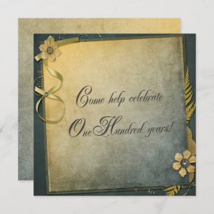 100. Geburtstagsparty Einladung