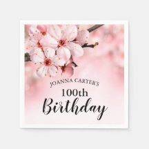 100. Geburtstagsparty | Rosa Blossom Blume