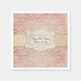 100. Geburtstagsparty Vintag Französisch Regency L Serviette