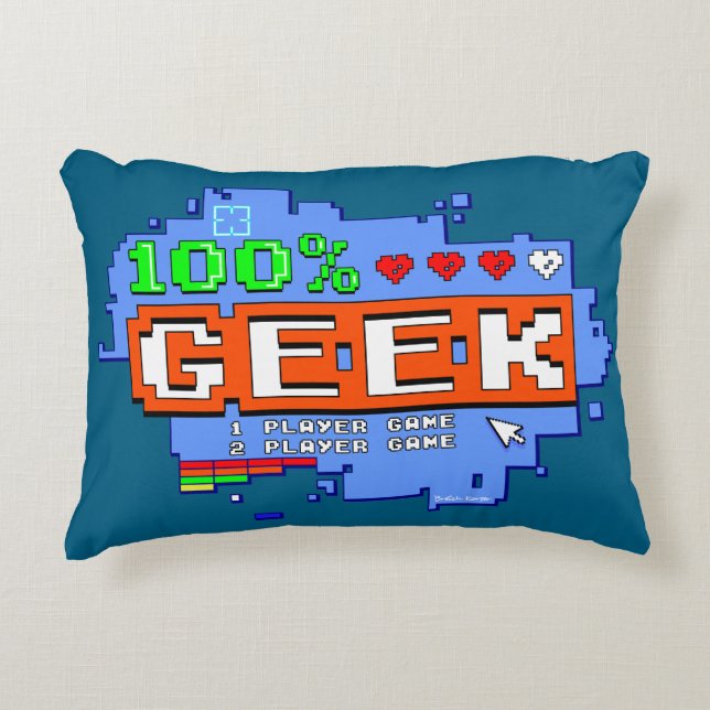 100% Geek Dekokissen (Vorderseite)