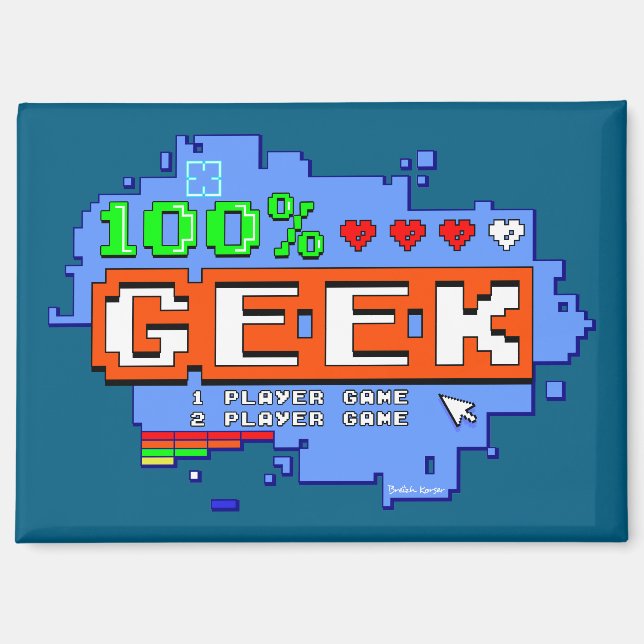 100% Geek Magnet (Vorderseite)