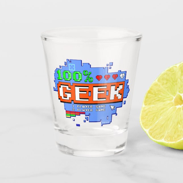 100% Geek Schnapsglas (Vorderseite)
