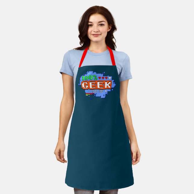 100% Geek Schürze (Getragen)