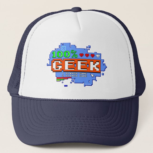 100% Geek Truckerkappe (Vorderseite)