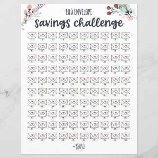 100 Geldumschlag Rettend Challenge Tracker