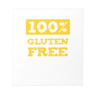 100% glutenfrei notizblock