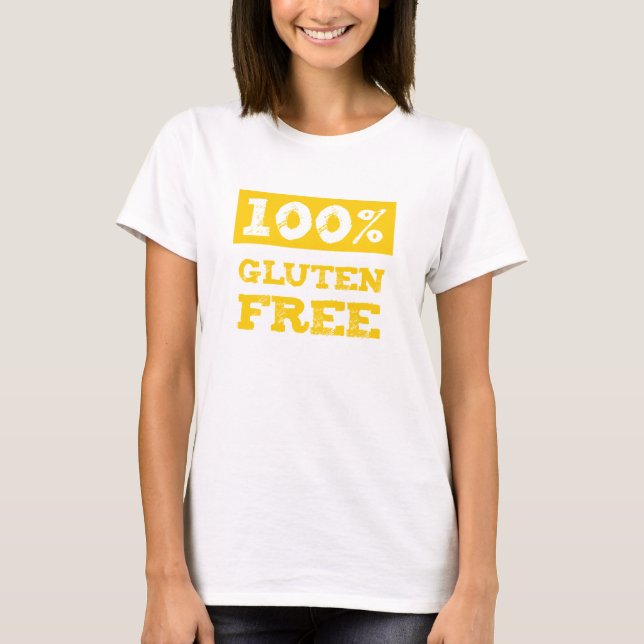100% glutenfrei T-Shirt (Vorderseite)