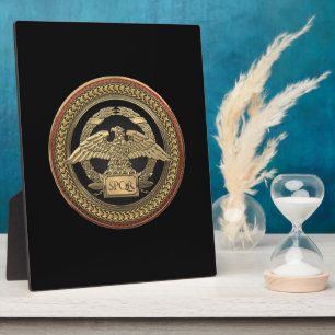 [100] Goldrömischer Kaiseradler auf Goldmedaille Fotoplatte