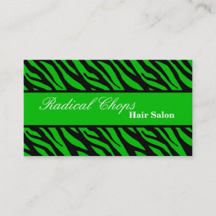 100 Green Black Zebra Print Pattern Business Card Visitenkarte
