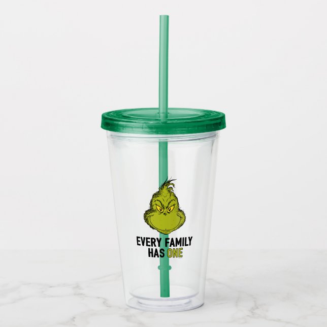 100% Grinch Acryltrinkbecher (Vorderseite)