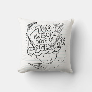 100 großartige Schultage Kissen