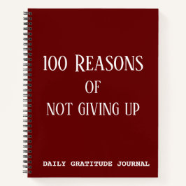 100 Gründe dafür, nicht die tägliche Dankbarkeit a Notizbuch