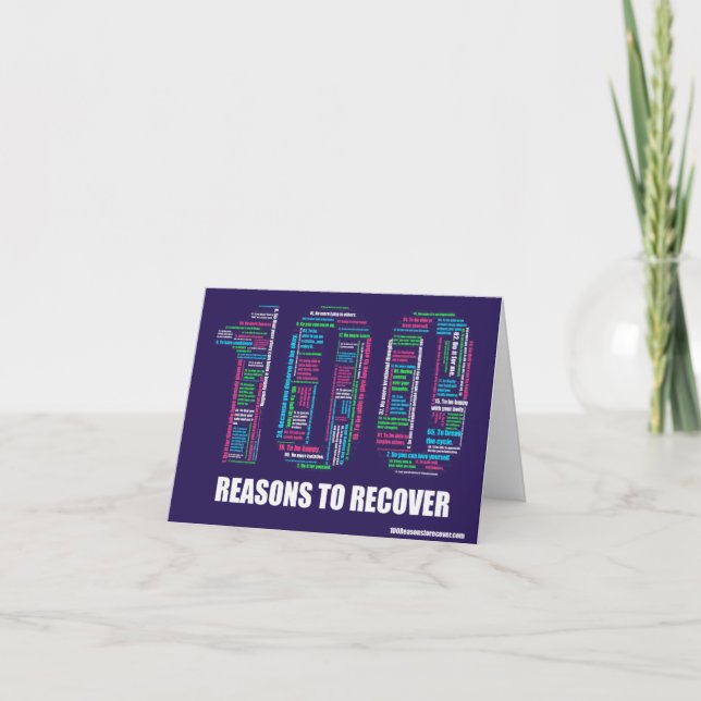 100 Gründe Notecard Karte (Vorderseite)