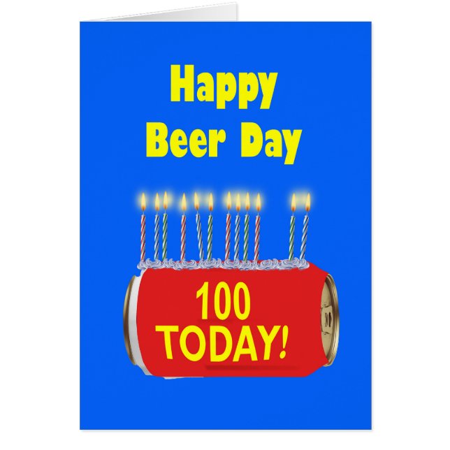 100. Happy Beer Day Geburtstag (Vorne)