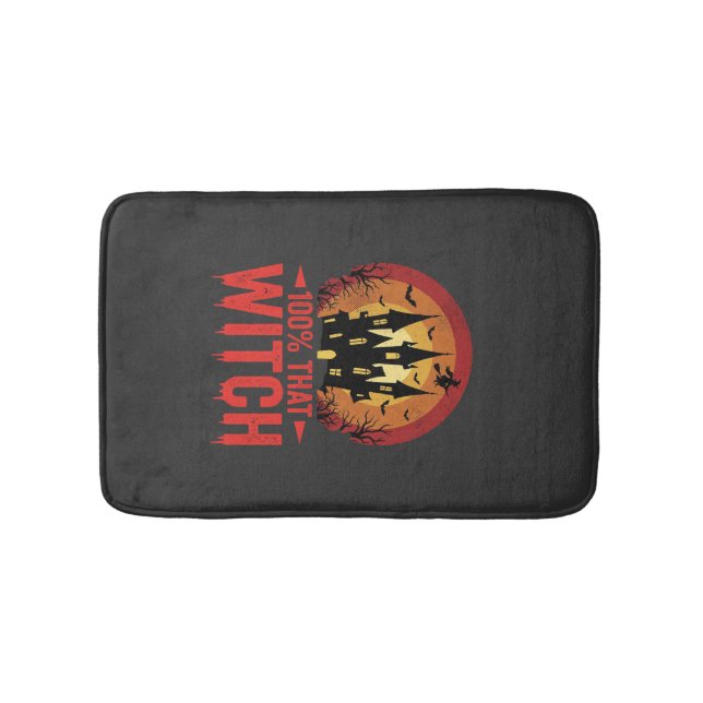 100% Hexen Halloween Schloss Badematte (Vorderseite)