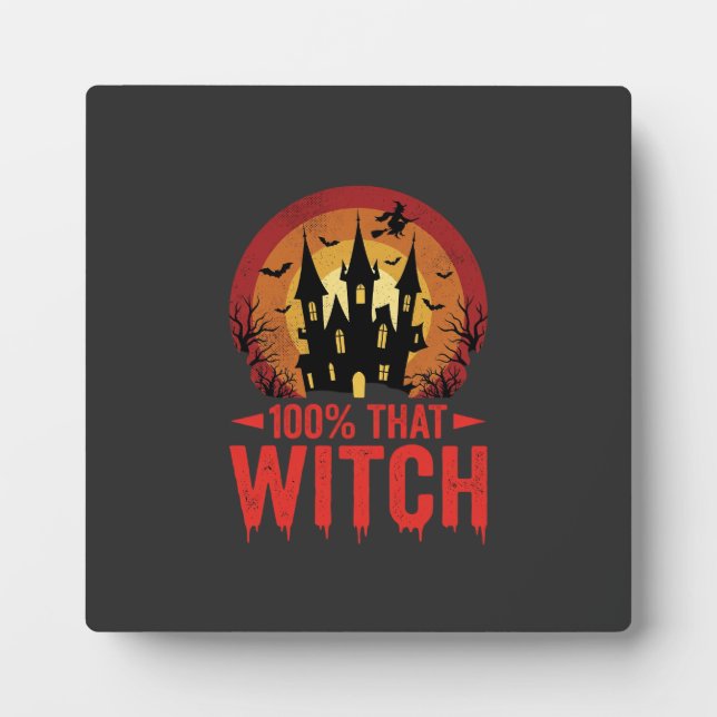 100% Hexen Halloween Schloss Fotoplatte (Vorderseite)