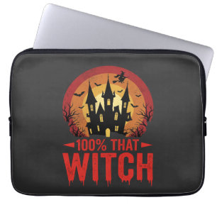 100% Hexen Halloween Schloss Laptopschutzhülle